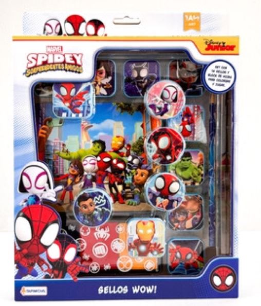 SELLOS WOW SPIDEY EN CAJA