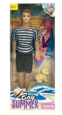 MUÑECO CON TABLA DE SURF BOY SUMMER