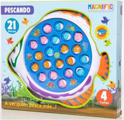 PESCA PEZ A PILA 21 PIEZAS EN CAJA