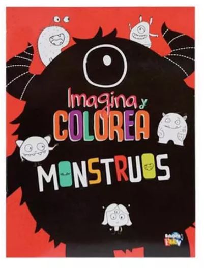 LIBRO IMAGINA Y COLOREA MONSTRUOS