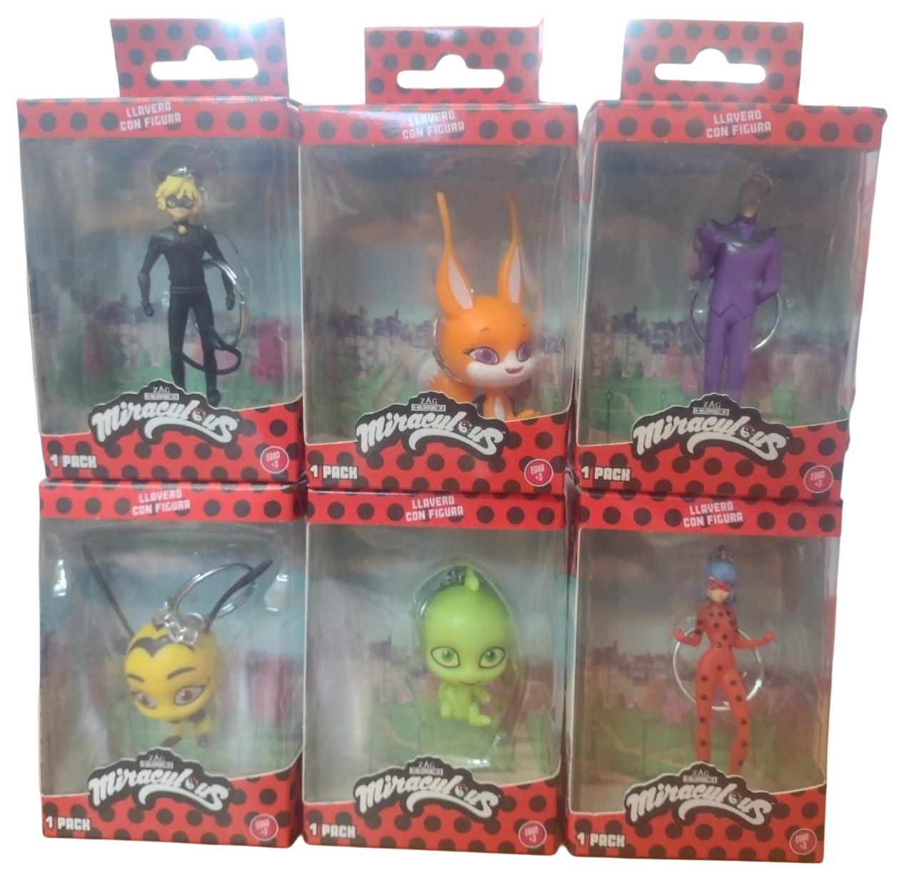 MIRACULOUS LLAVERO 7CM EN CAJA - 12 MODELOS - NO ELEGIBLE