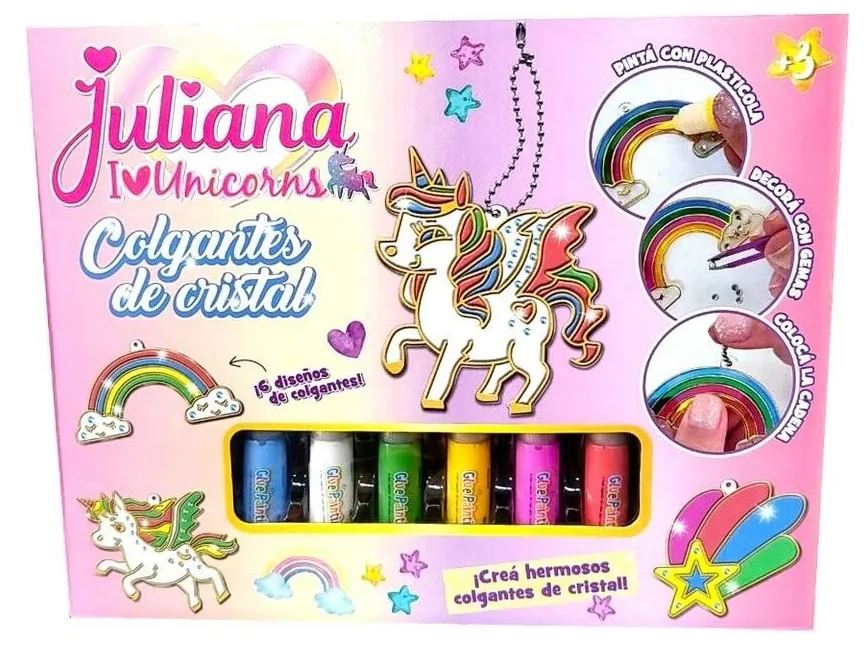 JULIANA I LOVE UNICORNS COLGANTES DE CRISTAL