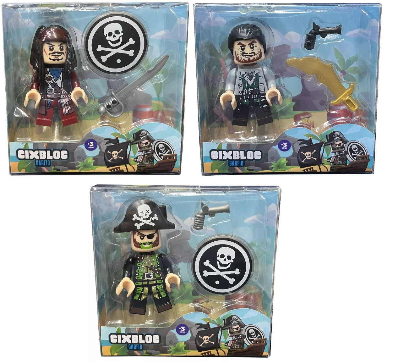 CIXBLOC MUÑECO PIRATAS - 6 MODELOS