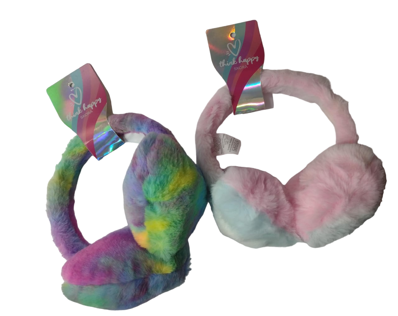 OREJERA PELUCHE CORAZON - 2 COLORES