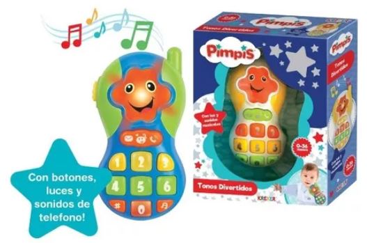 PIMPIS TELEFONO CON LUZ Y SONIDO