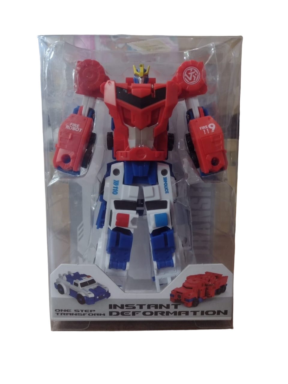AUTO TRANSFORMER ROJO BLANCO EN CAJA