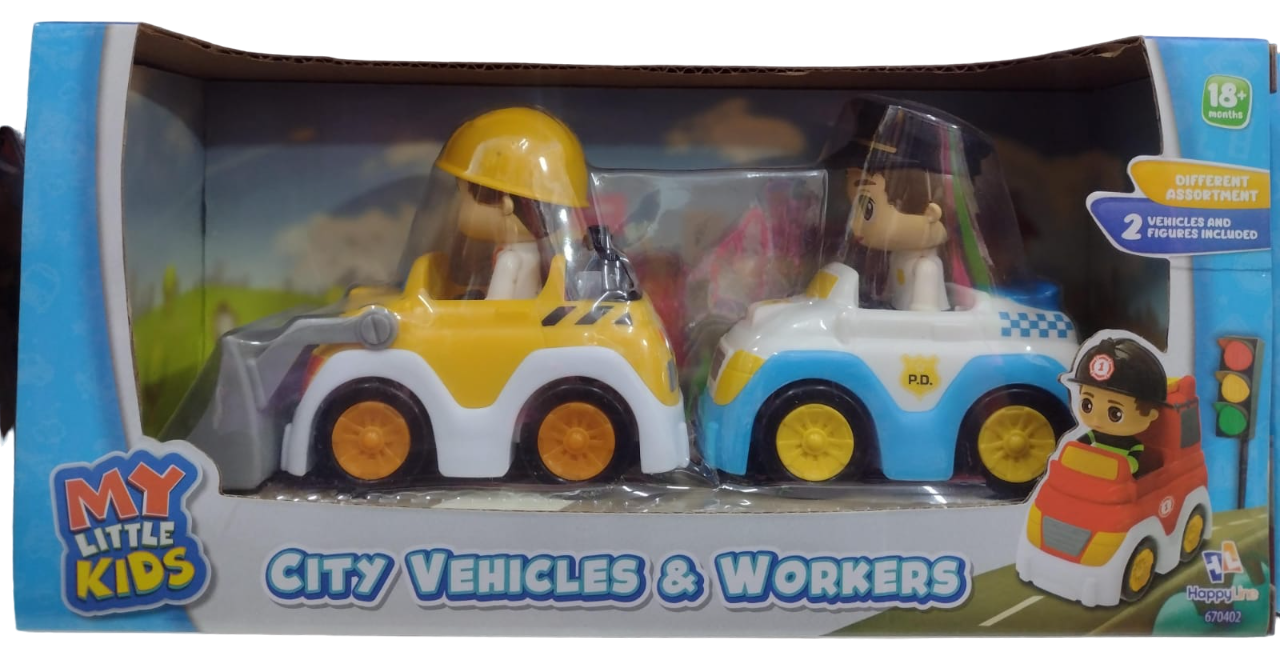 MY LITTLE KIDS SET 2 VEHICULOS CON FIGURAS