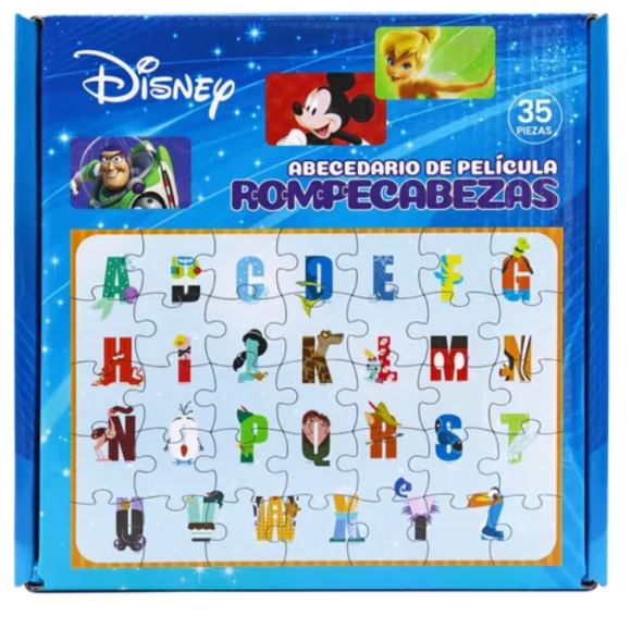 ROMPECABEZAS 35 PIEZAS ABECEDARIO DISNEY