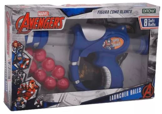 PISTOLA LAUNCHER BALLS AVENGERS - 3 MODELOS