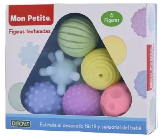 MON PETITE PELOTAS TEXTURADAS 6 PIEZAS
