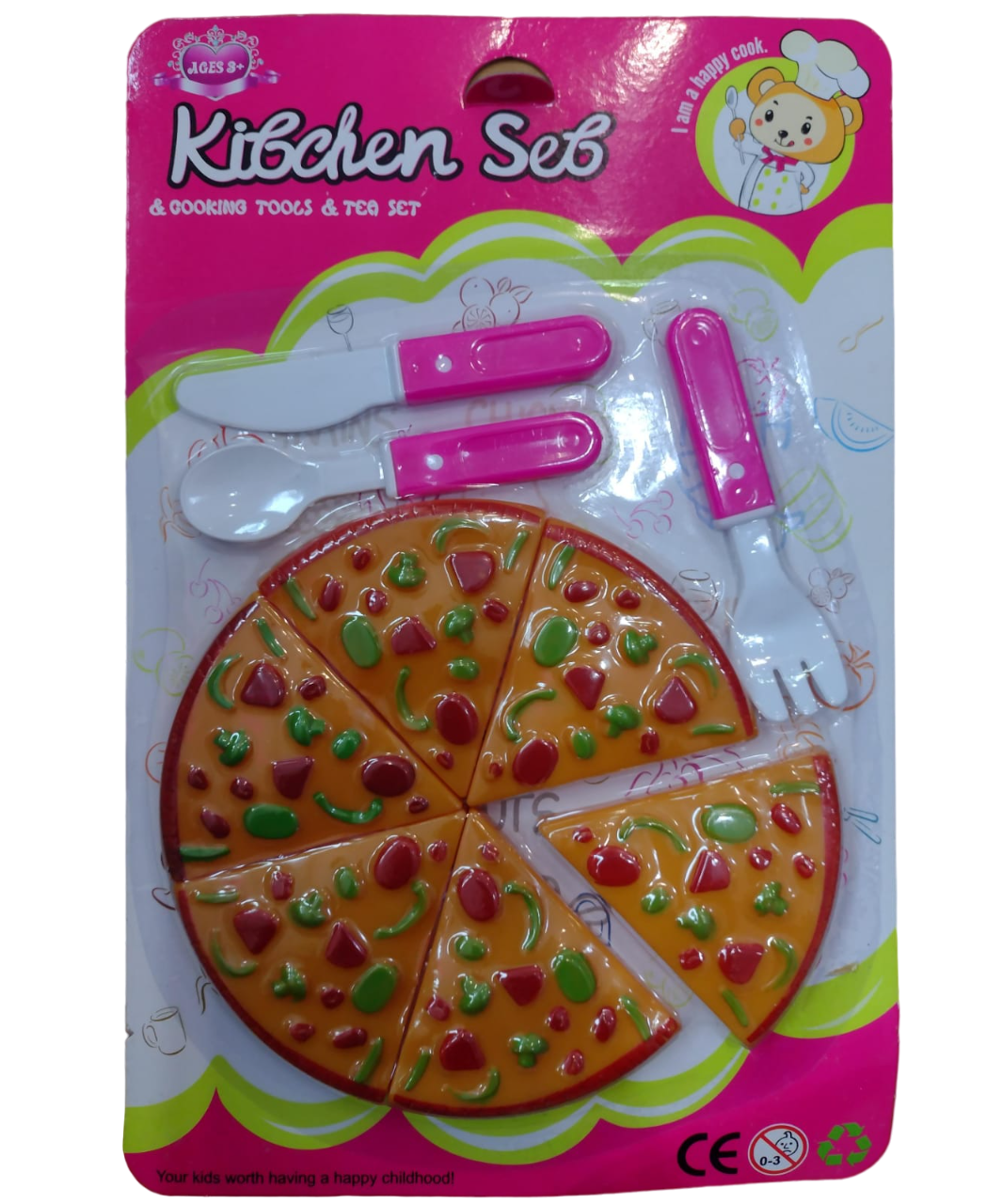 PIZZA CON CUBIERTOS EN BLISTER