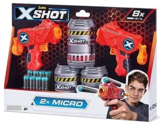 PISTOLA X-SHOT  MICRO DOBLE 8D (1160)