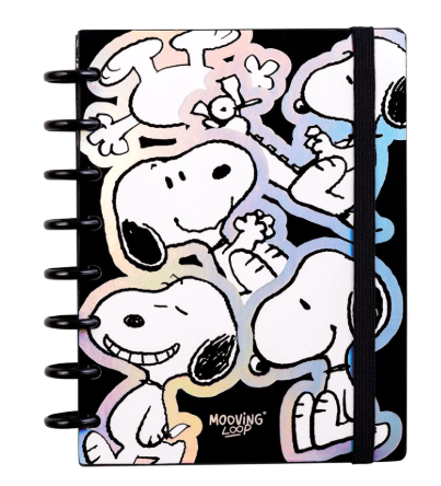 MOOVING LOOP CUADERNO DE DISCOS A5 SNOOPY