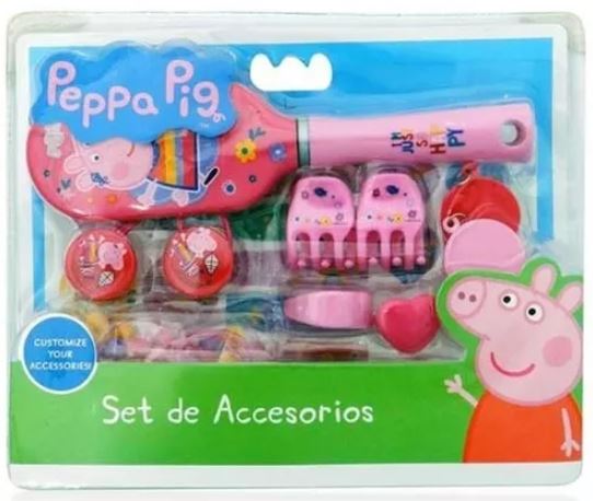 SET CEPILLO CON ACCESORIOS PEPPA PIG