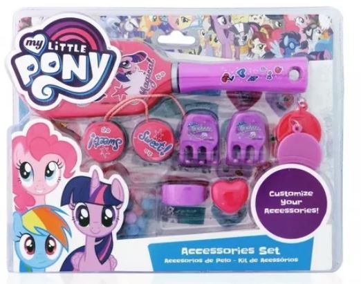 SET CEPILLO CON ACCESORIOS PONY