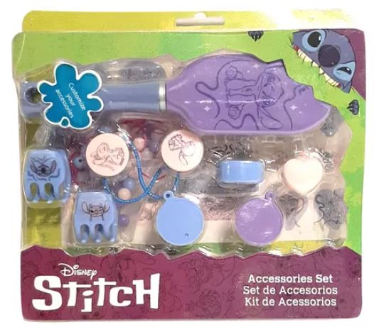 SET CEPILLO CON ACCESORIOS STITCH