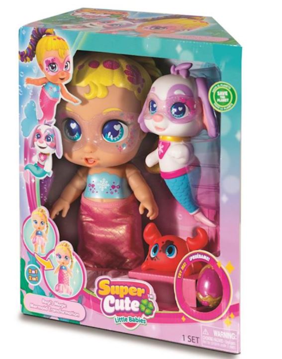 SUPER CUTE REGI'S SIRENA 2 EN 1 ACCESORIO CON LUZ