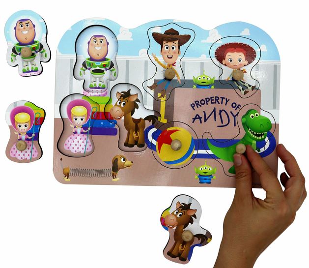 ENCASTRE MADERA TOY STORY  7 PIEZAS