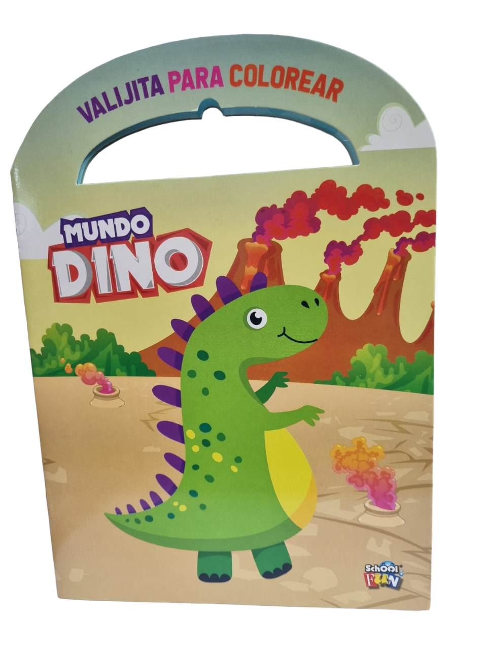 LIBRO VALIJITA PARA COLOREAR MUNDO DINO