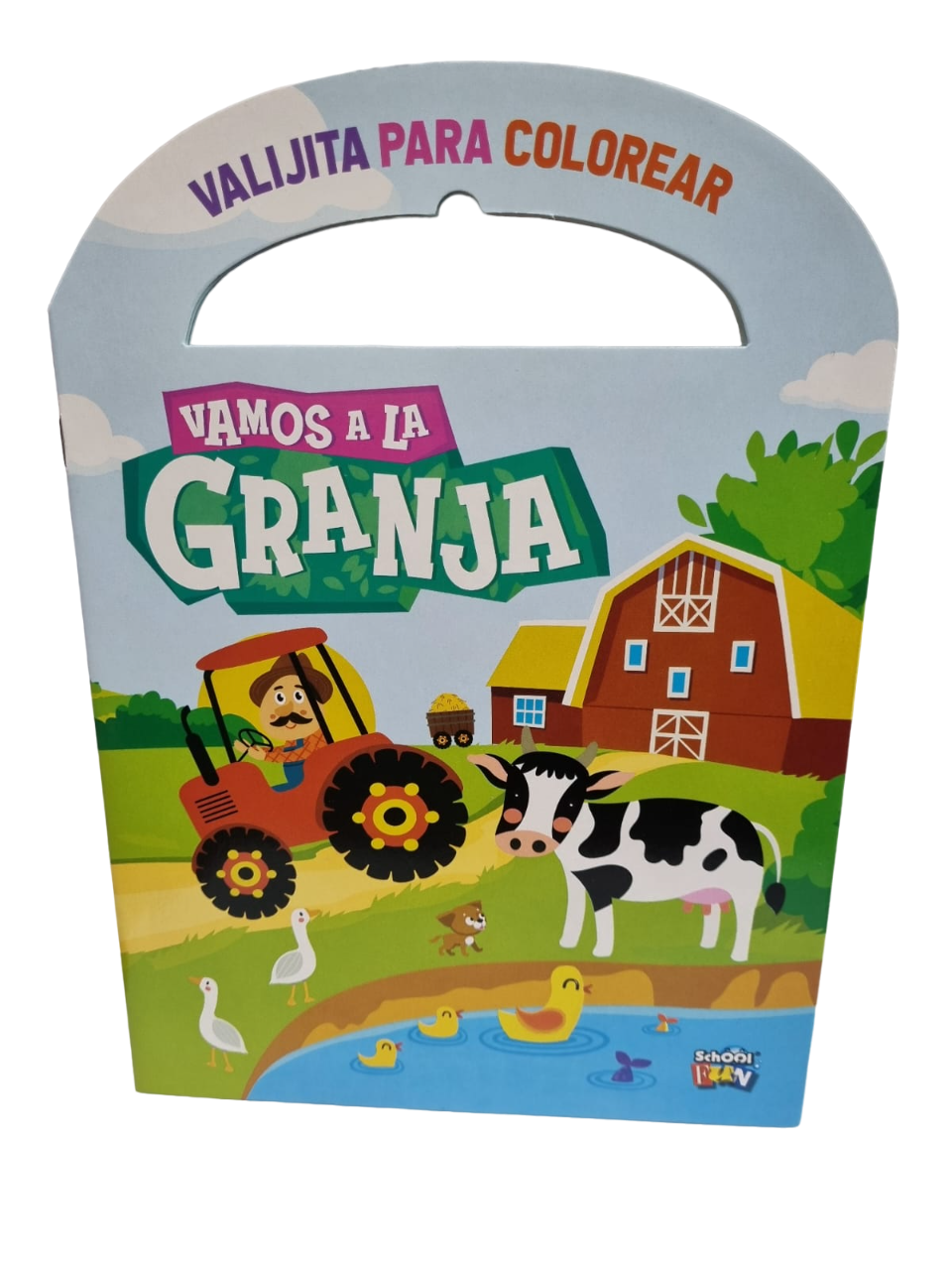 LIBRO VALIJITA COLOREAR VAMOS A LA GRANJA