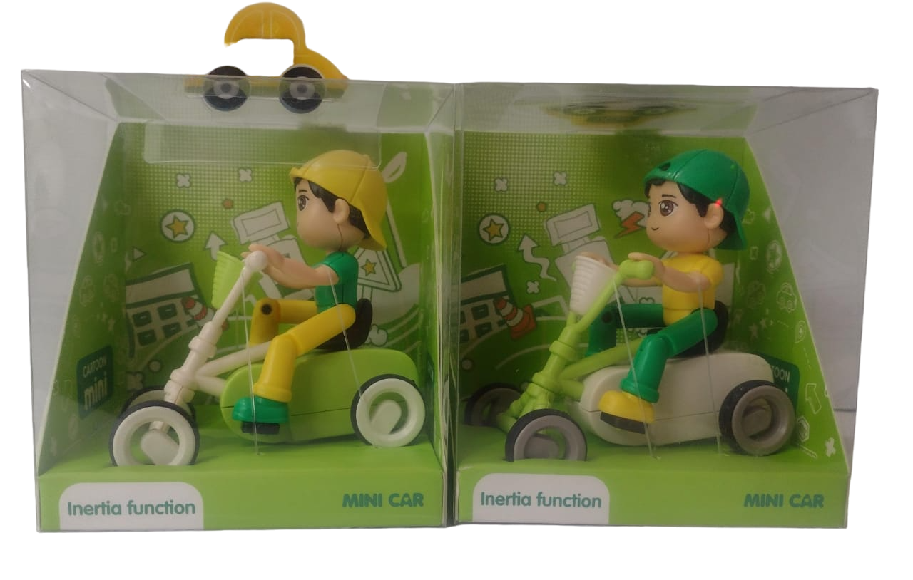 KARTING CON MUÑECO MINI CAR 2 COLORES EN ESTUCHE