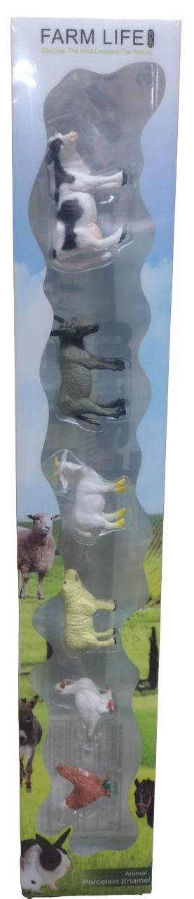 ANIMALES DE GRANJA X6 EN ESTUCHE
