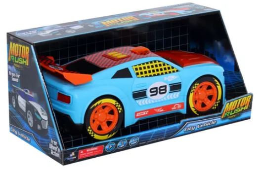 MOTOR RUSH AUTO CARRERA GRANDE CON LUZ Y SONIDO