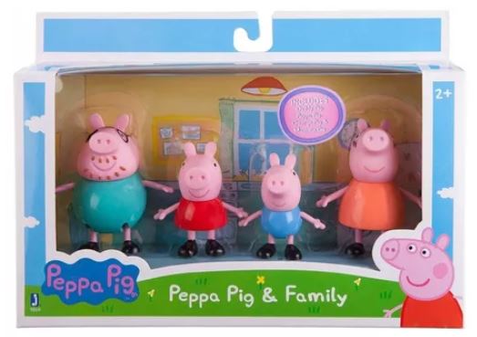 PEPPA PIG MUÑECOS X4 EN CAJA - 3 MODELOS