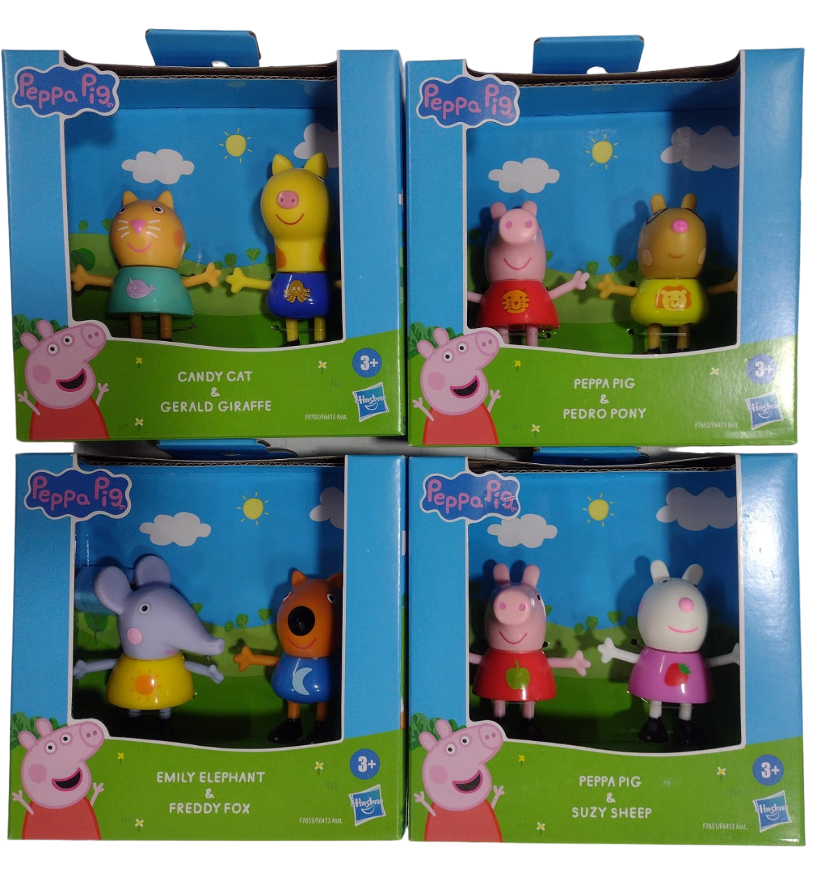 PEPPA PIG MUÑECOS X2 EN CAJA - 4 MODELOS