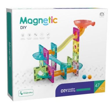 BLOQUES MAGNETICOS DIY 47 PIEZAS TUBULAR