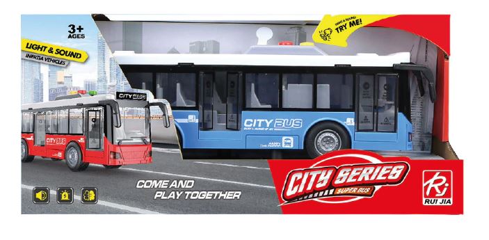 AUTOBUS COLORES CON LUZ Y SONIDO CITY SERIES