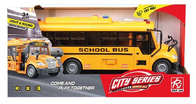 AUTOBUS AMARILLO CON LUZ Y SONIDO CITY SERIES
