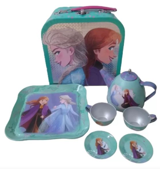 VALIJA CON SET DE TE FROZEN VERDE