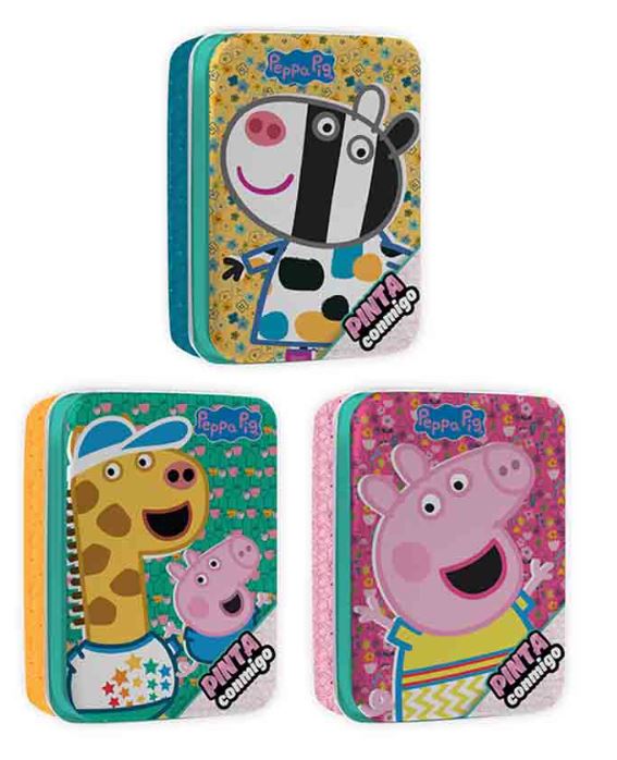 LATA PINTA CONMIGO PEPPA PIG - 3 MODELOS