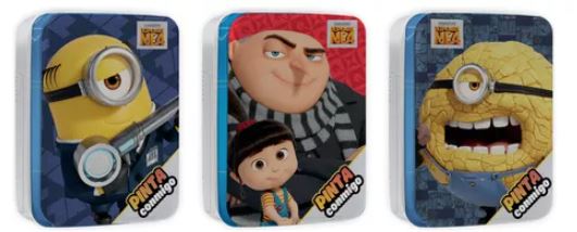 LATA PINTA CONMIGO MINIONS - 3 MODELOS
