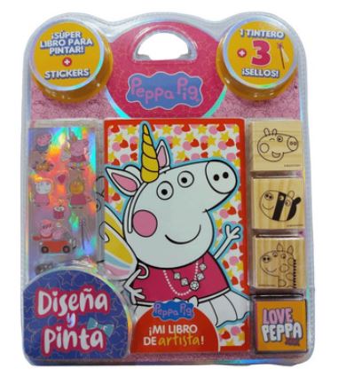 SELLOS DISEÑA Y PINTA PEPPA PIG