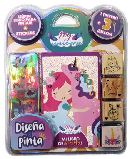 SELLOS DISEÑA Y PINTA UNICORNIO