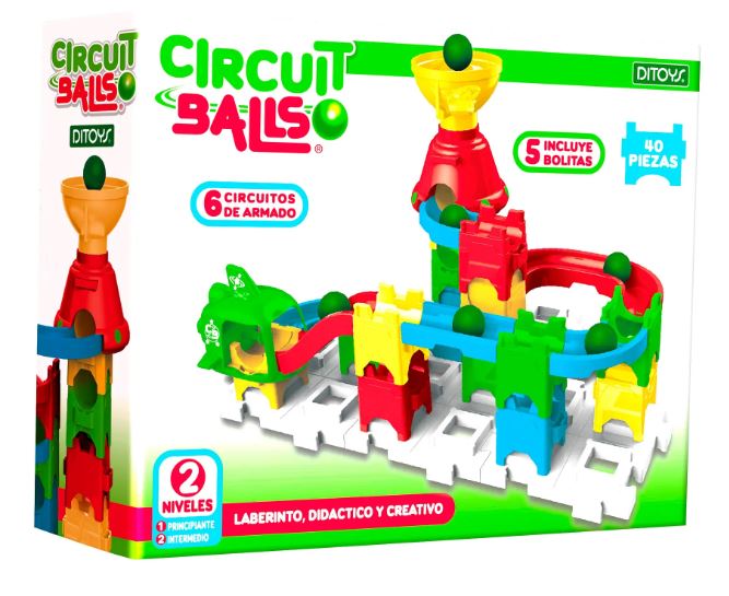 CIRCUIT BALLS LABERINTO DIDACTICO 40 PIEZAS