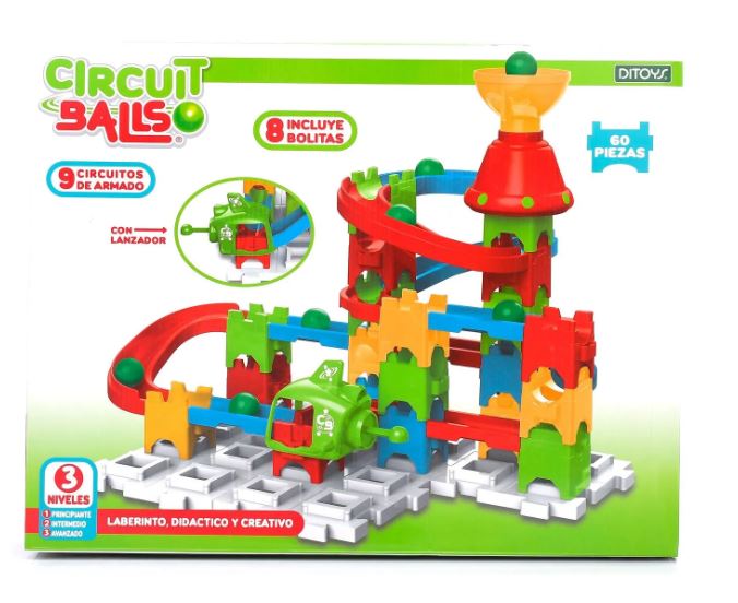 CIRCUIT BALLS LABERTINTO DIDACTICO 60 PIEZAS