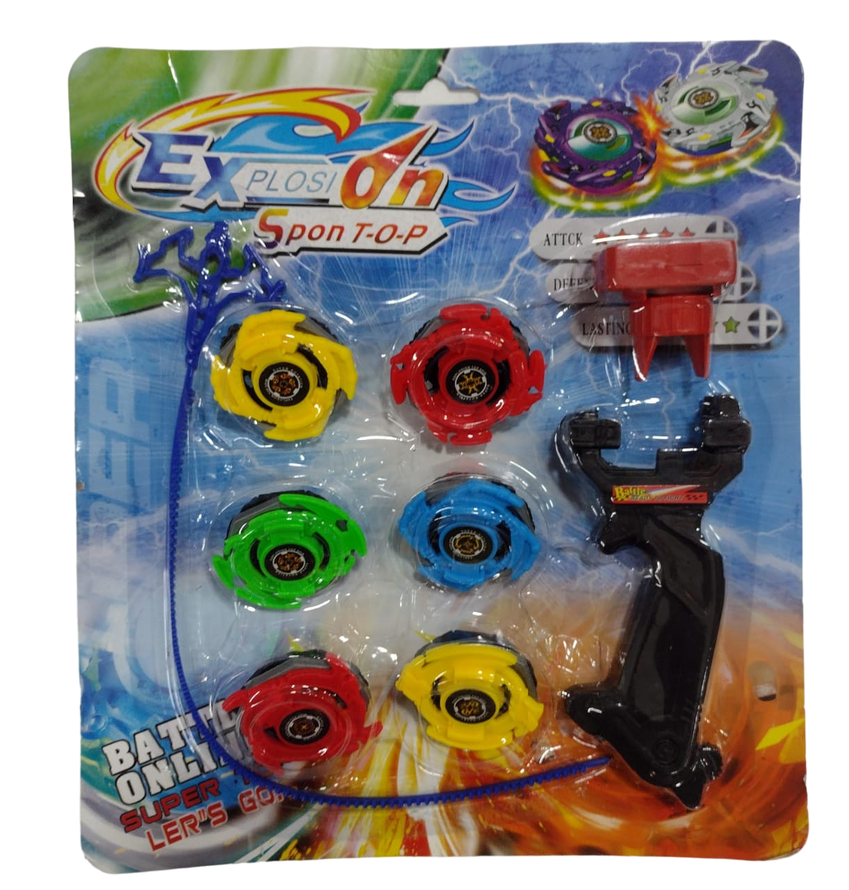 TROMPO X6 CON LANZADOR CHICO EN BLISTER