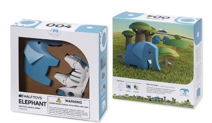 HALFTOYS PLAYSET IMANTADO ELEFANTE 16 CM