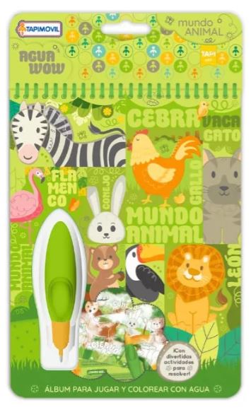 AGUA WOW LIBRO CON LAPIZ MAGICO MUNDO ANIMAL