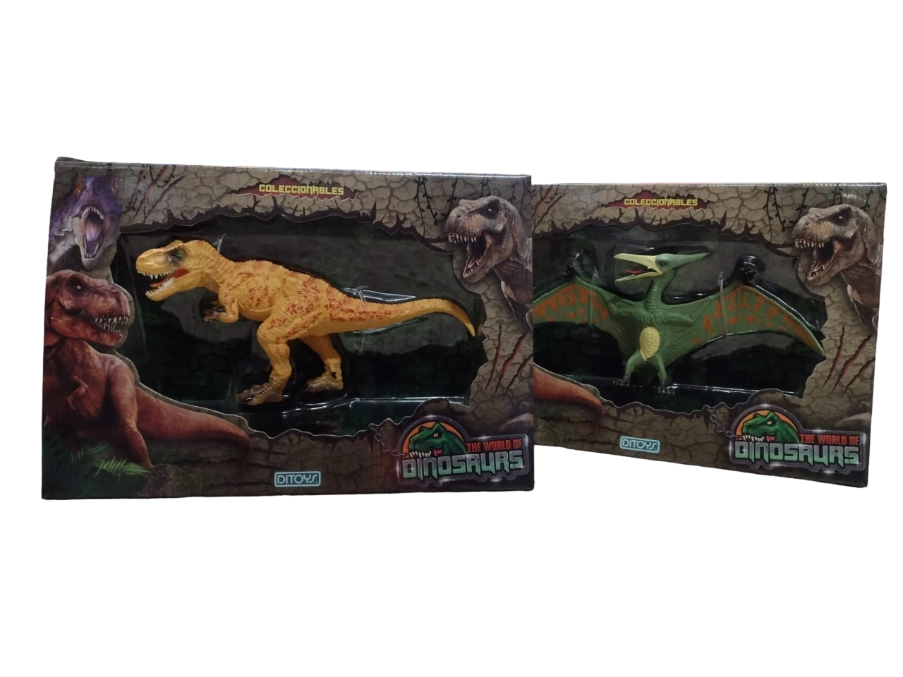THE WORLD OF DINOSAURIOS - 6 MODELOS