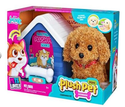 PLUSH PET PERRITO CON CUCHA SONIDO Y MOVIMIENTO