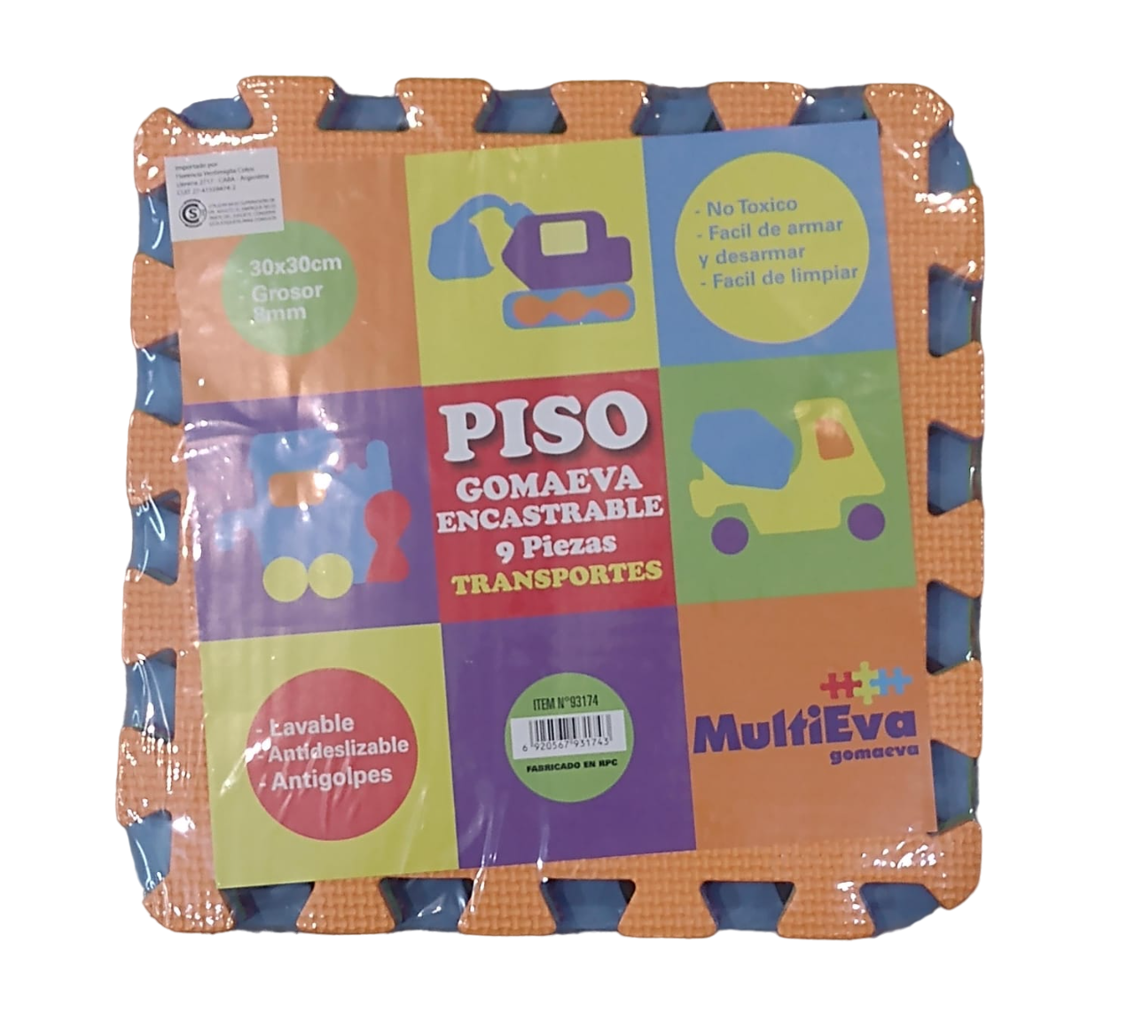 PISO DE GOMA EVA X9 TRANSPORTES