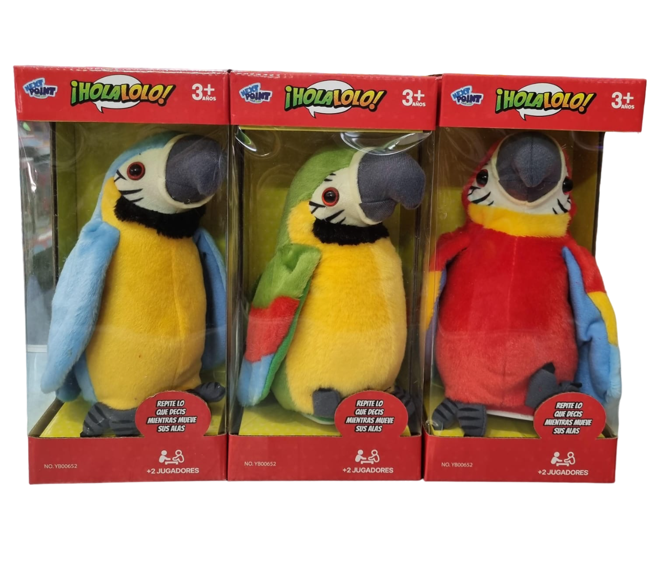 HOLA LOCO LORO REPITE Y SE MUEVE - 3 COLORES