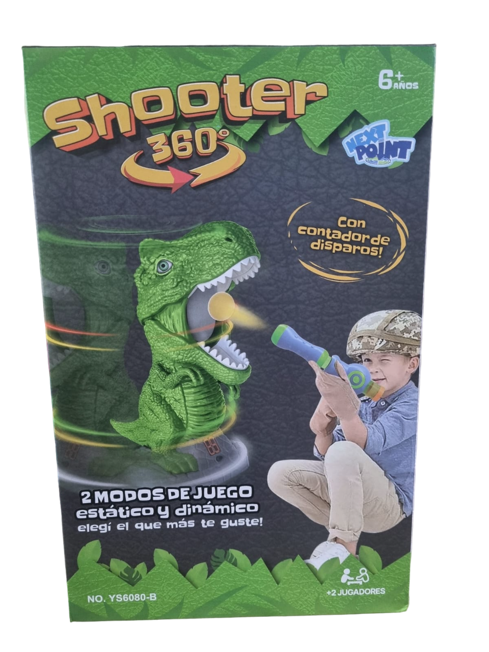 DINO SHOOTER 360° CON CONTADOR DISPAROS