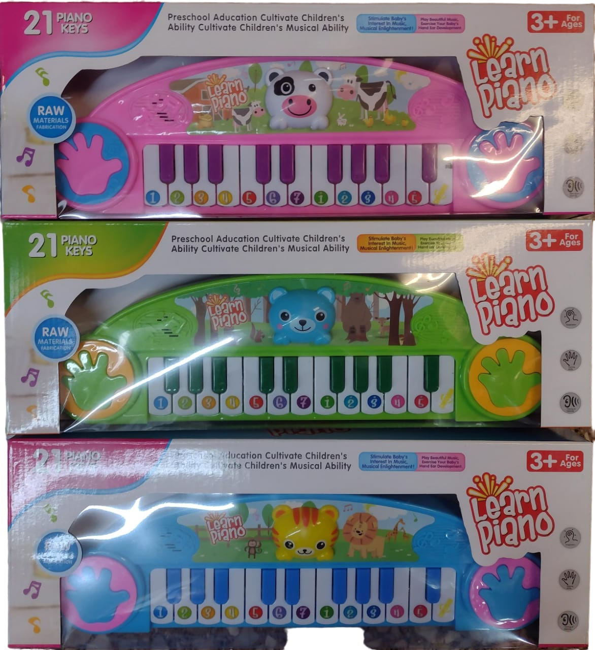 ORGANO MUSICAL INFANTIL 22 TECLAS - 3 COLORES