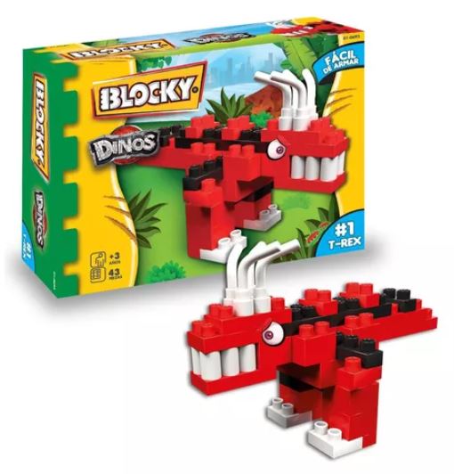 BLOCKY DINOS T-REX 43 PIEZAS