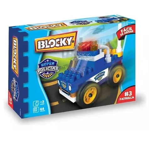 BLOCKY POLICIAS PATRULLA 44 PIEZAS